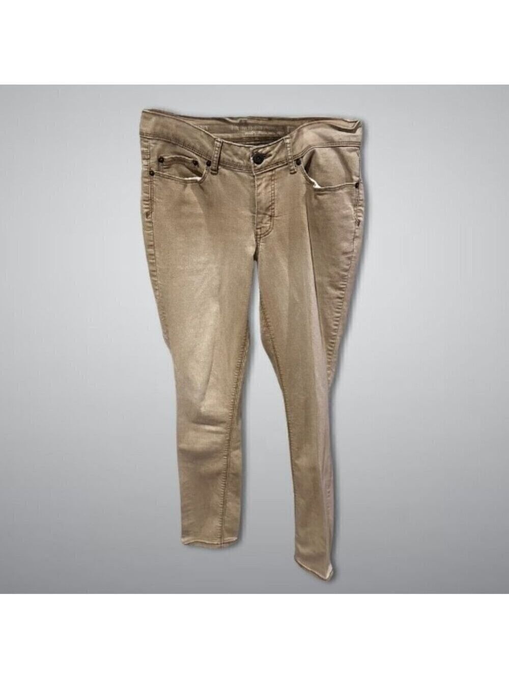 Faded Glory Women's Beige Skinny Jeans Size 10 Mid-Rise